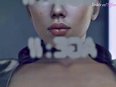 Tridimensionnel, Anal, Grosse bite, Sucer une bite, Éjaculation interne, Hard