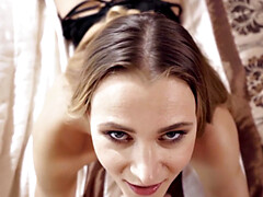 Estilo perrito, Penetracion con dedos, Lencería, Pequeña, Pov, Coño, Medias largas, Tetas