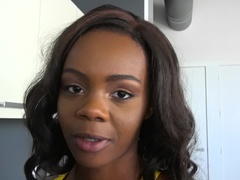 Amateur, Nana, Noire, Sucer une bite, Noir ébène, Léchez, Réalité, Adolescente