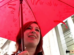 Enthousiasteling, Anaal, Frans, Ondergoed, Roodharige vrouw, Slet, Bekijker