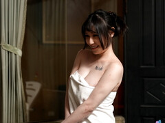 Asiático, Tetas grandes, Japonés, Tetas colgantes, Sauna