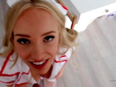 Amateur, Rubia, Mamada, Corridas, Casero, Enfermera, Pov