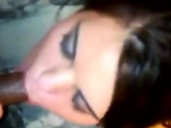 Amateur, Sucer une bite, Brunette brune, Interracial, Pov