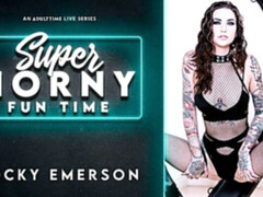 Inked brunette Rocky Emerson gives a gorgeous blowjob in POV