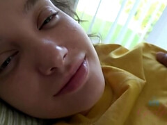 Amateur, Brunette brune, Éjaculation interne, Hd, Pov, Rasée, Maigrichonne, Tatouage