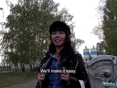 Amateur, Sucer une bite, Européenne, Argent, De plein air, Pov, Public, Avaler