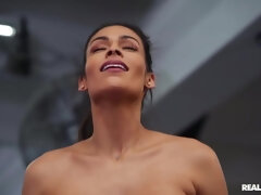 最高, フェラチオ, 巨乳な, 気狂い, 指いじり, ジム, なめる, オマンコ