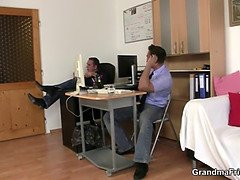 Job interview leads to threesome