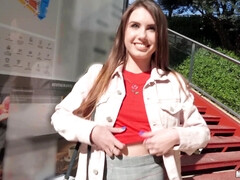 Amateur, Americano, Culo, Chica, Polla, Al aire libre, Público, Tetas