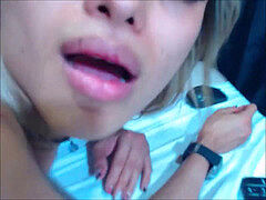 Blue witnessed ash-blonde shemale stuffed with her bf's fuck-stick