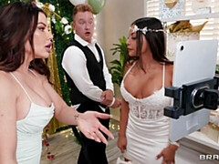 Savanah Storm and Brandy Salazar's long hair action by Brazzers Exxtra