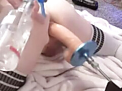Anal, Belleza, Fetichismo travestista, Consolador, Sexo duro, Lencería, Solo, Juguetes