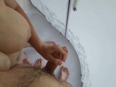 Grosse titten, Deutsch, Handjob, Selbstgemacht, Wichsen, Milf, Mutti, Natürlichen titten