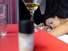 Braunhaarige, Hd, Latina, Massage, Tätowierung