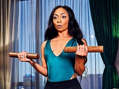 Grosse bite, En levrette, Noir ébène, Seins naturels, Chatte, Maigrichonne, Adolescente, Nénés