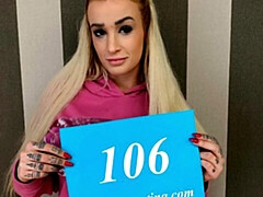 Grosse titten, Blondine, Tschechisch, Hundestellung, Handjob, Hardcore, Tätowierung, Titten