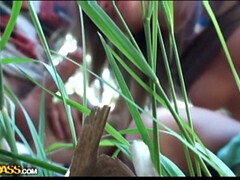 Grote kont, Pijpbeurt, Masturbatie, Buiten, Kut duiken, Verlegen, Student, Tieten likken