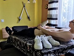 Любители, Большой член, Семяизвержение, Ноги, Фетиш, Забавное, Секс без цензуры, Мастурбация