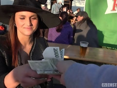 Чешки, Секс без цензуры, Деньги, Натуральные сиськи, На публике, Рыжие