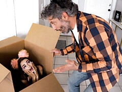 18, デカチン, フェラチオ, 茶髪の, 自然山雀, ガリガリ, ティーン, オッパイの