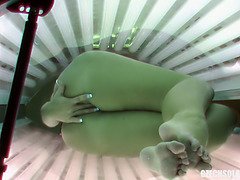 Tsjechisch, Hd, Likken, Kut duiken, Geschoren, Zonnebank, Bekijker, Webcamera