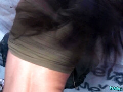 Amateur, Engañando, Corridas faciales, Pajear, Al aire libre, Público, Nalgadas