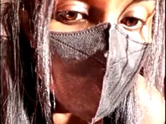 アジア人, デカパイ, 黒人, 茶髪の, ダブル開発, 黒人, 一人, オッパイの