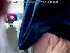 Inexperienced, balcony, microskirt