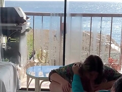 デカパイ, フェラチオ, 浮気者, イく瞬間, イマラチオ, 自家製, 異人種間, 淫乱熟女