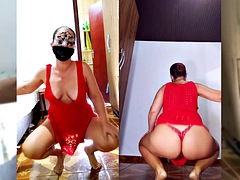 ぽっちゃり, ブーツ, ディルド, 下着, 熟年, ヤリマン, オッパイの, 妻