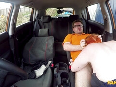 Voluptuous Ginger Babe Fucks In Car