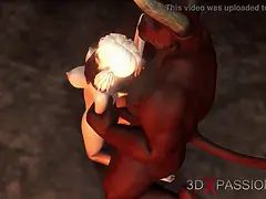 3d, イマラチオ, Hd, 怪物, ピグテール, ラフ, 奴隷, ティーン