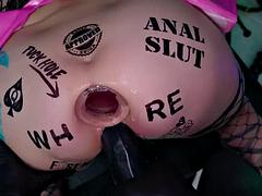 In den arsch, Grosse titten, Dildo, Klaffend, Hardcore, Hd, Pov, Titten