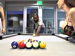 Grote mammen, Zwart, Interraciaal, Trio