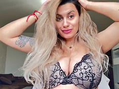 美人, デカパイ, ブロンド, 下着, 乳首, ルーマニア人, オッパイの, 妻