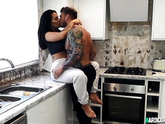 Amateur, Anal, Culo, Novia, Sexo duro, Casero, Cocina, Chupando