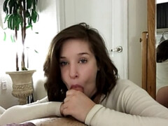 Leie, Grosse titten, Blasen, Braunhaarige, Sperma im mund, Hd, Pov, Jungendliche (18+)