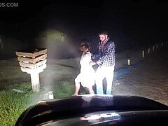 The lady in white at the crossroads took a piece of wood that even fell!