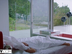 Cul, Lécher le cul, Blonde, Faciale, Chevaucher, Maigrichonne, Adolescente, Nénés