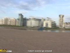 Пляж, Брюнетки, На природе, На публике