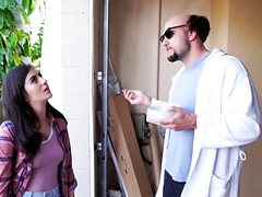 Tussi, Grosser schwanz, Blondine, Blasen, Hardcore, Hd, Mutti, Stiefmutter