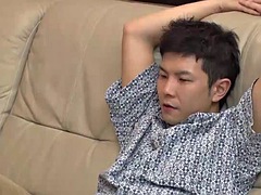 アジア人, 美女, デカパイ, フェラチオ, 熟年