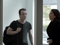 デカ尻, デカパイ, 茶髪の, 巨乳な, オランダ人, ハードコア, 異人種間, 淫乱熟女