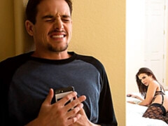 Lécher le cul, Sucer une bite, Brunette brune, En levrette, Poilue, Lingerie, Jarretelles, Nénés