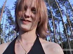 Outdoor fuck with the young fuck mare