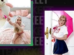 Большой член, Блондинки, Минет, Кончили внутрь, Сперма на лице, Натуральные сиськи, Трусики, Реалити