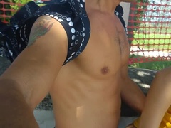 Arsch, Grosser schwanz, Blasen, Handjob, Hd, Selbstgemacht, Natürlichen titten, Öffentlich