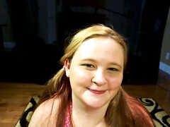 18 jaar, Enthousiasteling, Pijpbeurt, Mollig, Sperma shot, Hd, Gezichtspunt, Tiener