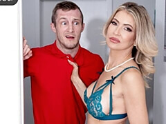 デカ尻, デカチン, デカパイ, ブロンド, フェラチオ, バック, 淫乱熟女, ショートヘア