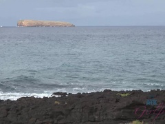 Amateur, Playa, Mamada, Morena, Semen en la boca, Masturbacion con pies, Coño, Afeitado